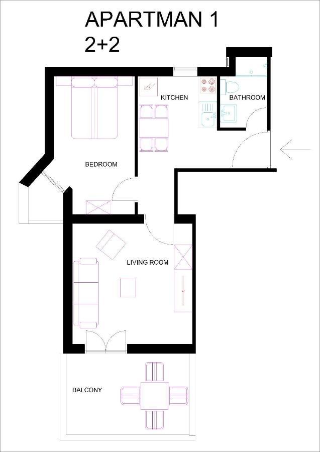 Apartments Bogdanic Krk I Krk Town Zewnętrze zdjęcie